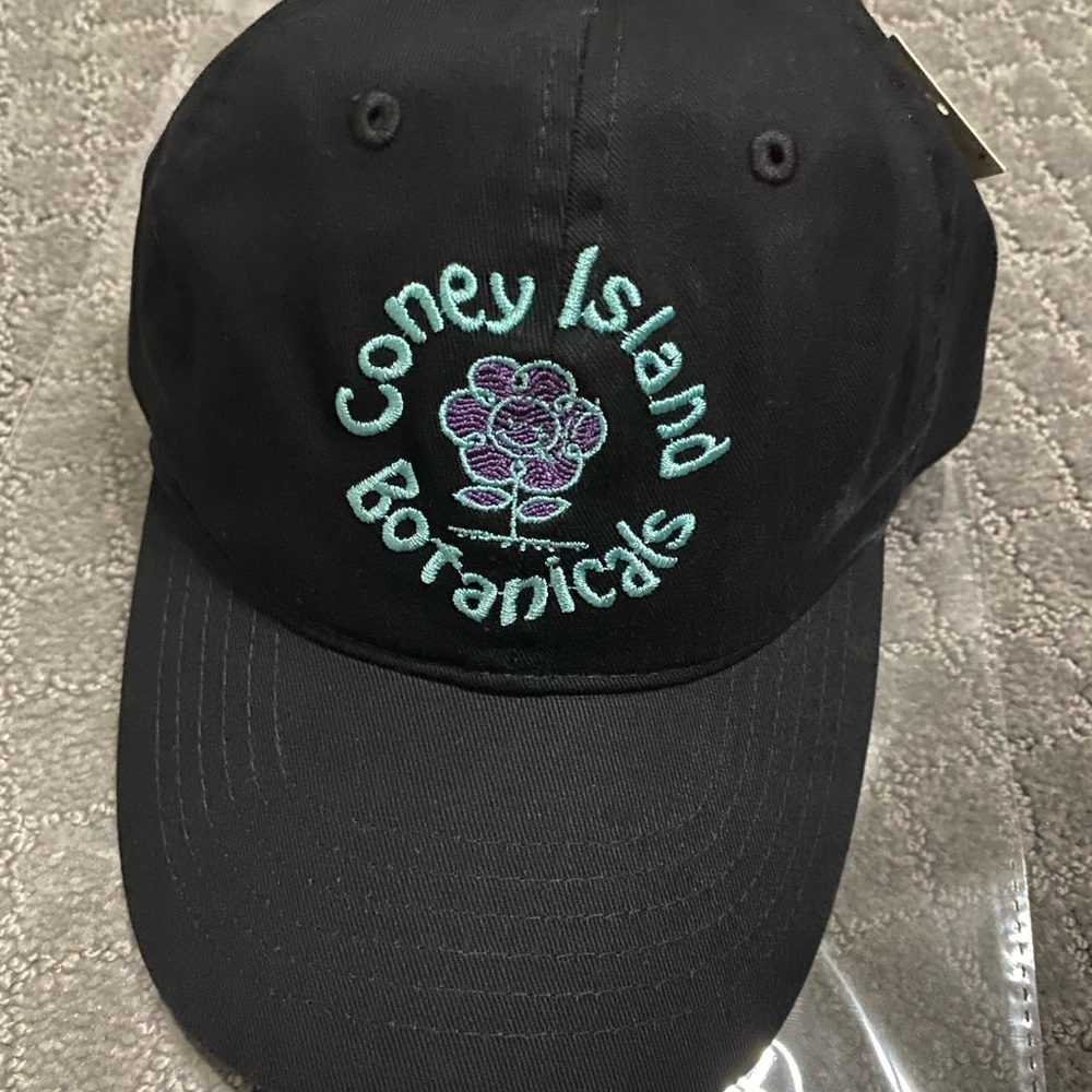 Coney Island Picnic Botanicals Baseball Hat NWT - Black - Picture 3 of 5
